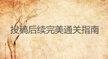 投稿后续完美通关指南：返修实用妙招与拒稿破局策略，助力录用见刊