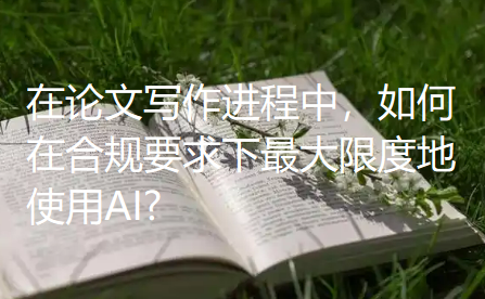 在论文写作进程中，如何在合规要求下最大限度地使用AI?