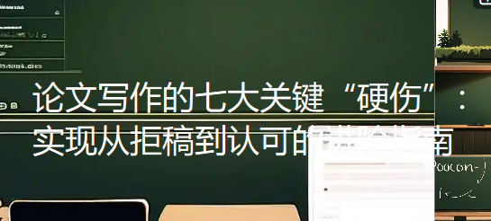 论文写作的七大关键“硬伤”：实现从拒稿到认可的进阶指南