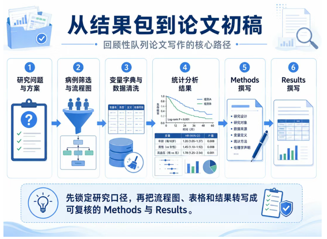 从研究结果包到论文初稿的核心路径 从研究结果包到论文初稿的核心路径