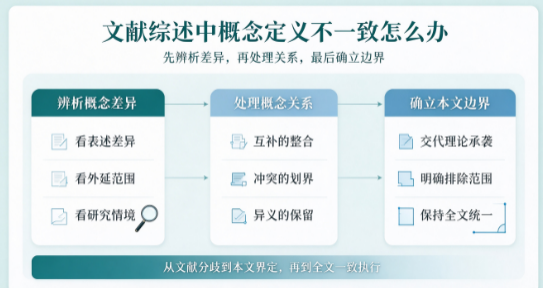 文献综述写作难点:不同文献概念定义存在分歧怎么处理 文献综述写作难点:不同文献概念定义存在分歧怎么处理