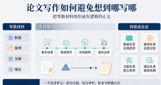 论文写作如何避免想到哪写到哪?零散素材该怎样梳理成规范正文 论文写作如何避免想到哪写到哪?零散素材该怎样梳理成规范正文