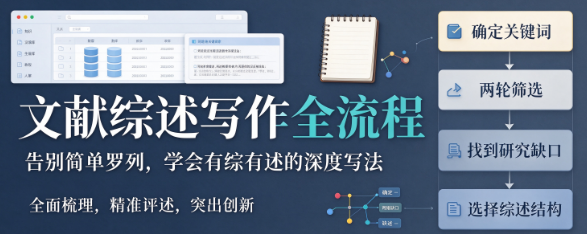 文献综述写作全攻略|告别机械罗列,学会有综有述的深度写法 文献综述写作全攻略|告别机械罗列,学会有综有述的深度写法
